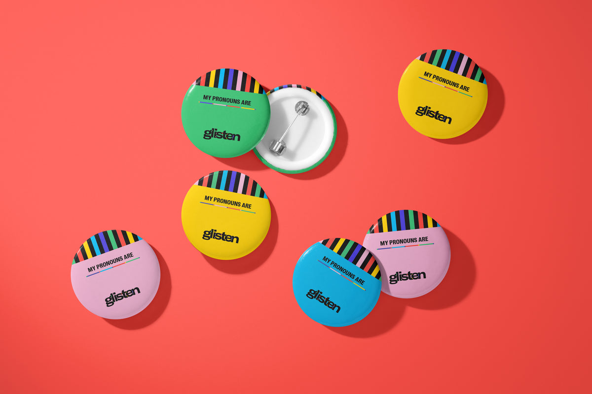 Pronoun Button 10 Packs
