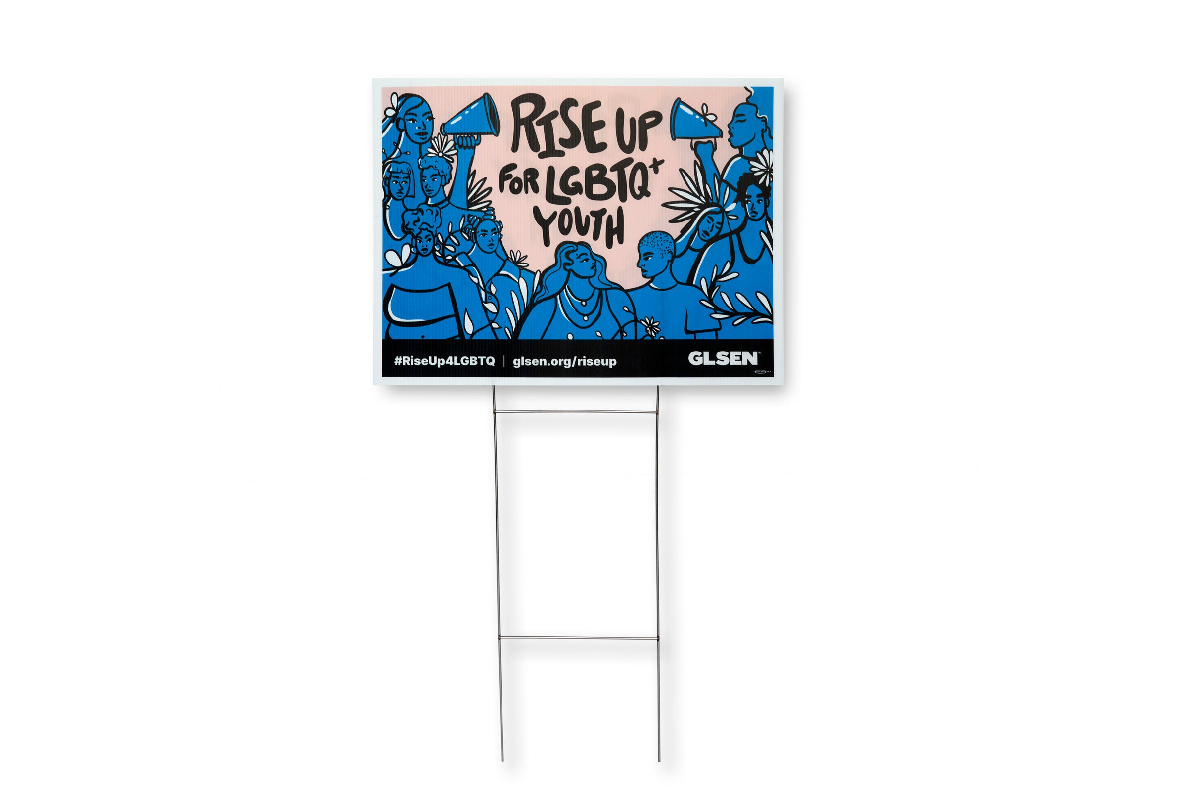 Rise-Up Campaign Lawn Sign w/ H-Stake – Glisten