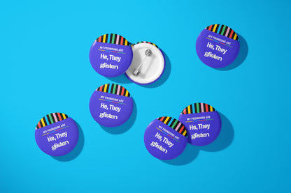 Pronoun Button 10 Packs
