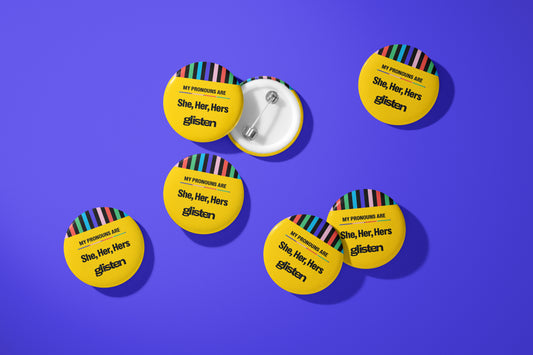 Pronoun Button 10 Packs