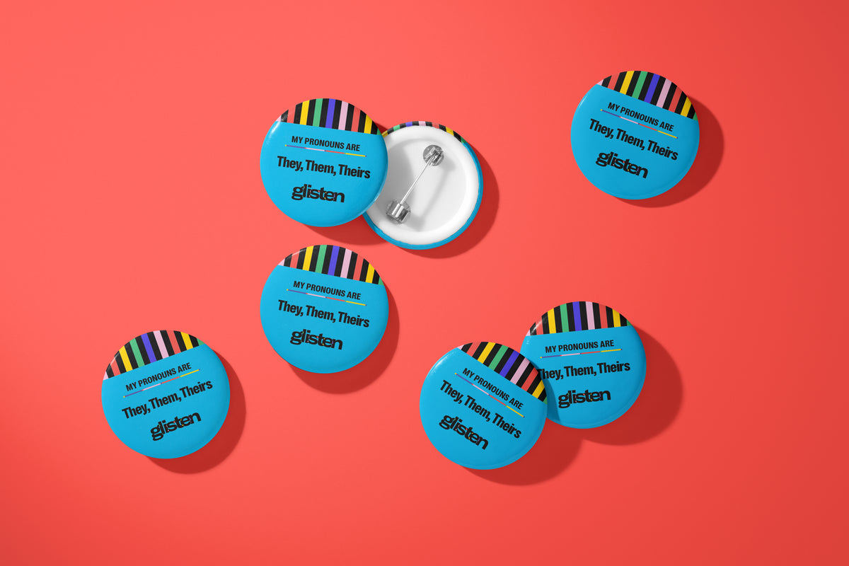 Pronoun Button 10 Packs